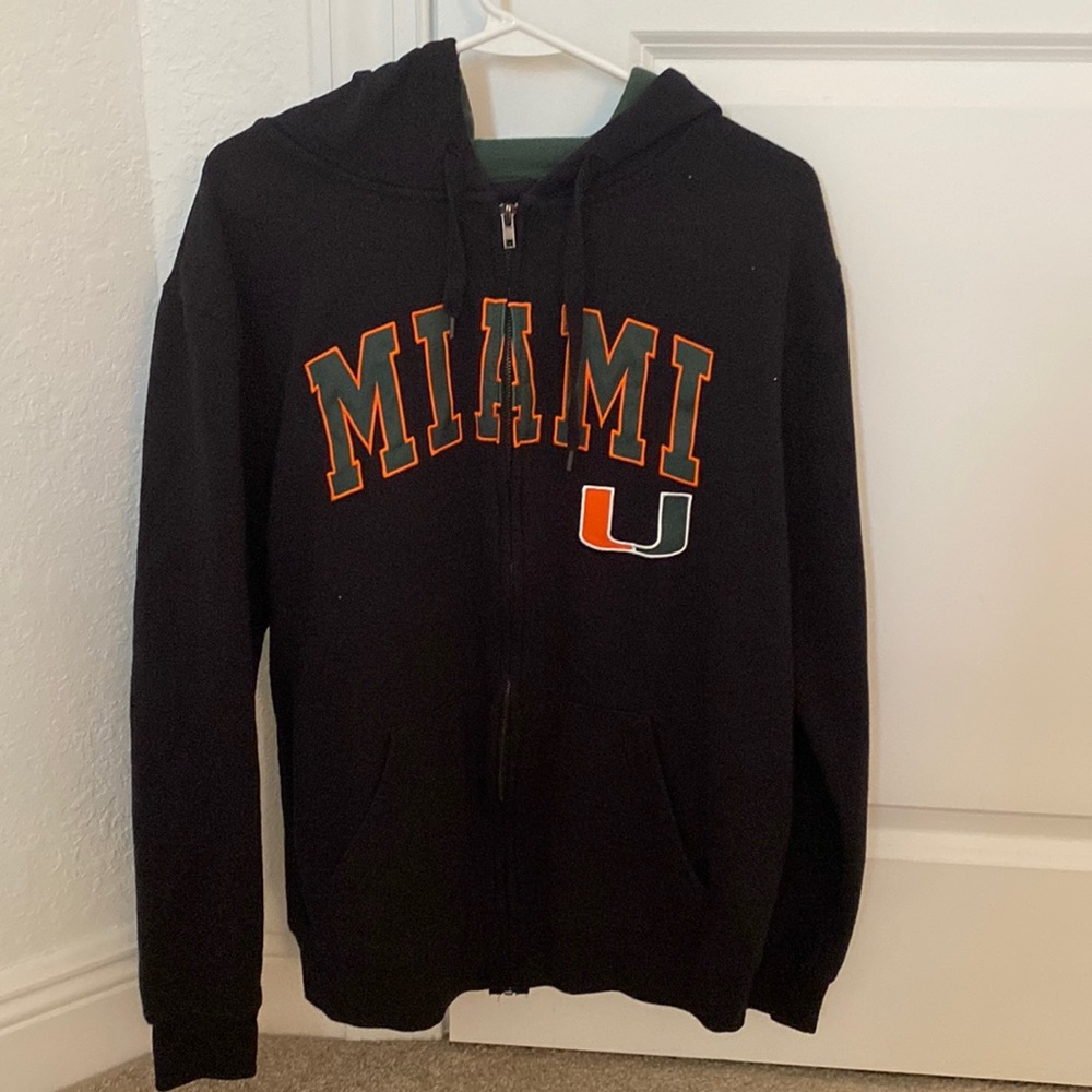 University of Miami Zip up hoodie
